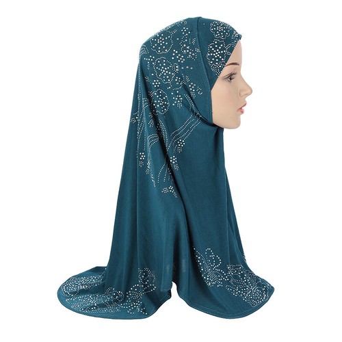 Muslim Women One Piece Amira Hijab Headscarf Pull On Ready Scarf Wrap Shawl Hat - Picture 19 of 27