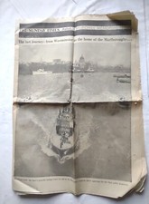 Original Churchill Memorial Issue Sunday Times Newspaper Supplement 1965