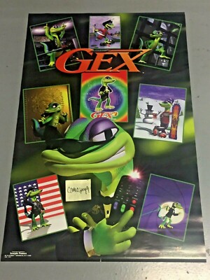 1999 Gex 3 Gecko poster (unused) Brand New condition 23x35 inches 