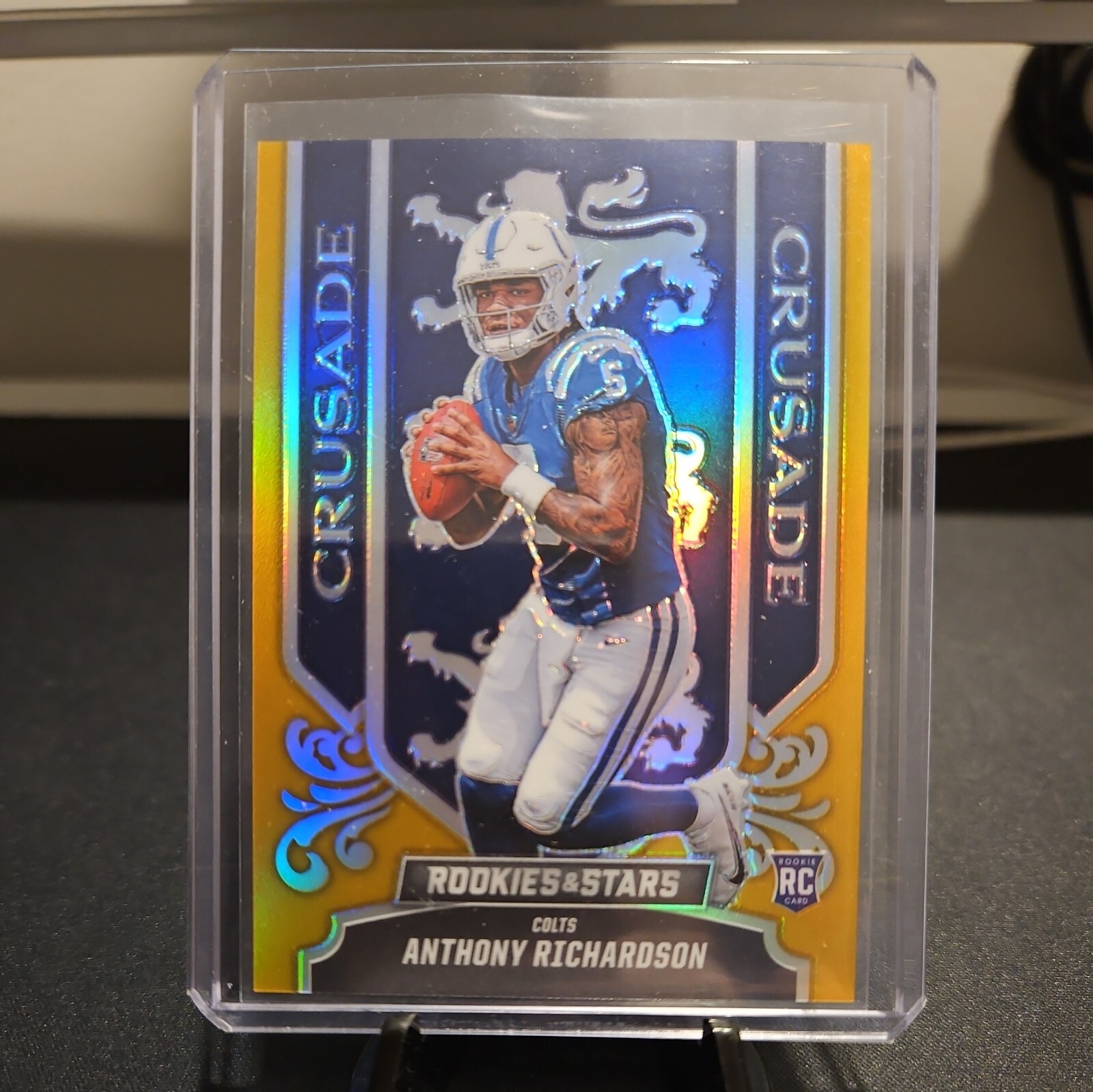 2023 Rookies And Stars Anthony Richardson Crusade Gold 08/10