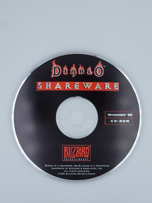 Diablo 1 Shareware PC CD classic dungeon crawler hack & slash RPG game demo RARE