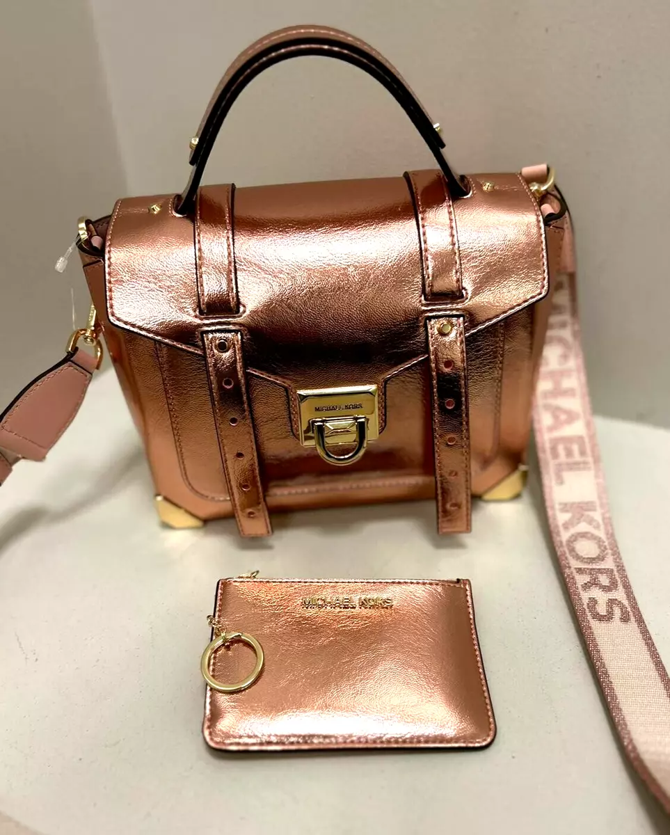 Michael kors rose gold purse discount