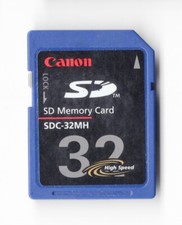 DENTED Canon Genuine 32MB MEGABYTE SDC-32MH SD Camera Memory Card
