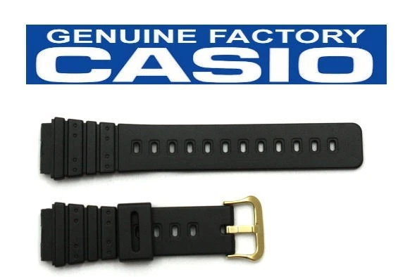 CASIO AQ 100 Original 20mm Black Rubber Watch BAND Strap MRD 201