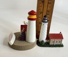 Pair of 2 Vtg Lighthouse Hanging Christmas Tree Ornaments Nautical Light Houses — photo 8