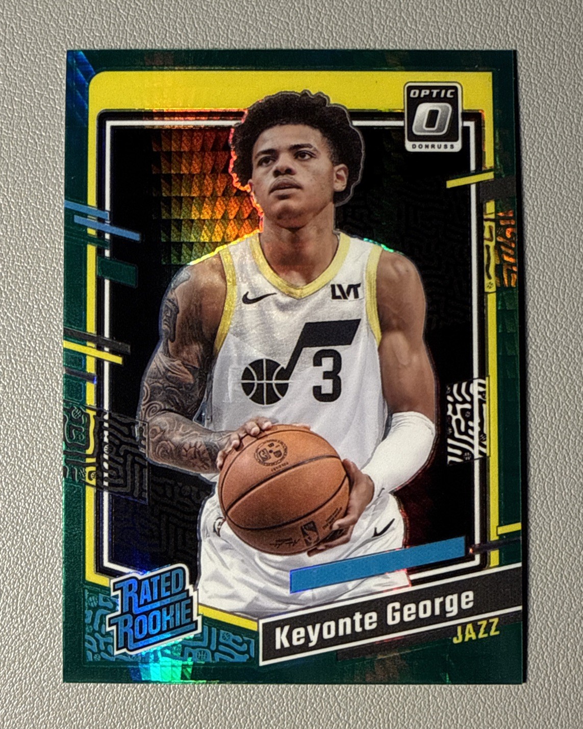 2023-24 Panini Donruss Optic - Keyonte George -  Green Hyper Prizm RC #223 SP