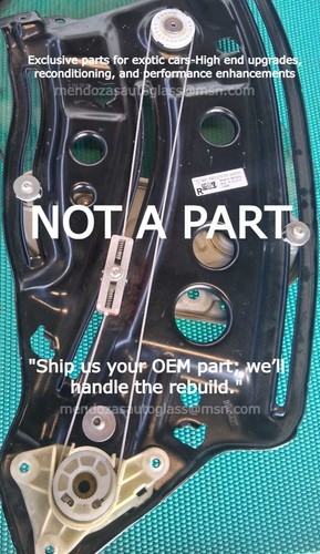 2013-9 Porsche 911 Quarter Window Regulator Driver - Premium Rebuild Service