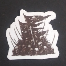 Skulls Swords Pirate Flags Pirate Sticker 1.78" x 2" K