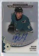 2020 Upper Deck Ultimate Collection Introductions Maxim Letunov #UI-34 Auto 03xg