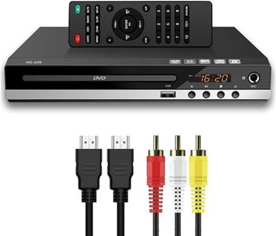 HD DVD Player for TV CD Player for Home HDMI and RCA Cables Remote Control USB