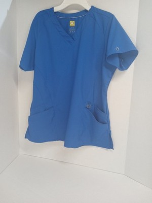 Women's Scrubs, Wonder Wink. Size Medium. Blue,  Double Pockets each side. (K4)