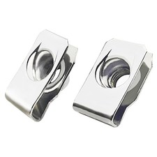 1/4"-20 Regular Extruded U-Nut, U-Style Clip-On Nuts, Stainless Steel 18-8 3...