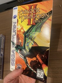Panzer Dragoon II Zwei (Sega Saturn, 1996) CIB w/Manual, Reg Card, Foam + Case