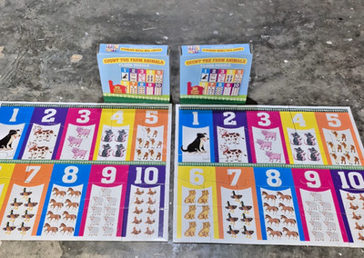Count The Farm Animals Floor Puzzle 30 Pc - 2ft - Toddler Learning Ages 3+