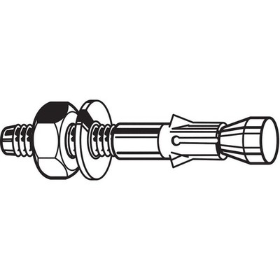 GRAINGER APPROVED U70420.050.0275 Wedge Anchor,1/2''-13,SS,1/2 in,PK10 31JP53