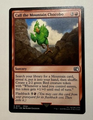 x1 Call the Mountain Chocobo FIN Final Fantasy MTG 131 M/NM 1x