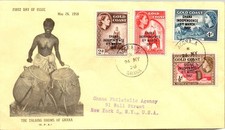 GOLDPATH: Ghana cover 1958 to USA registered first day cachet CV926_P33