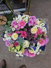 Fresh Flowers Extra Large Pink Handtied Bouquet Delivered Birthday Gift