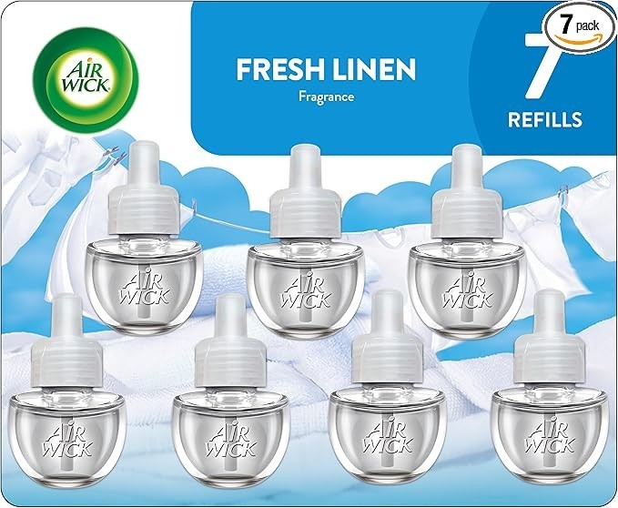 Refill, 7 Ct, Fresh Linen, Air Freshener, Essential