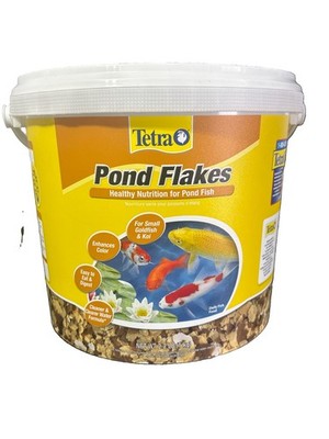 Pond Flakes Fish Food Complete Nutrition Small Goldfish Koi Cleaner Water 2.2lb