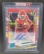 Panini Clearly Donruss Rashee Rice Rated Rookie Auto Mosaic Holo SSP #79 Chiefs