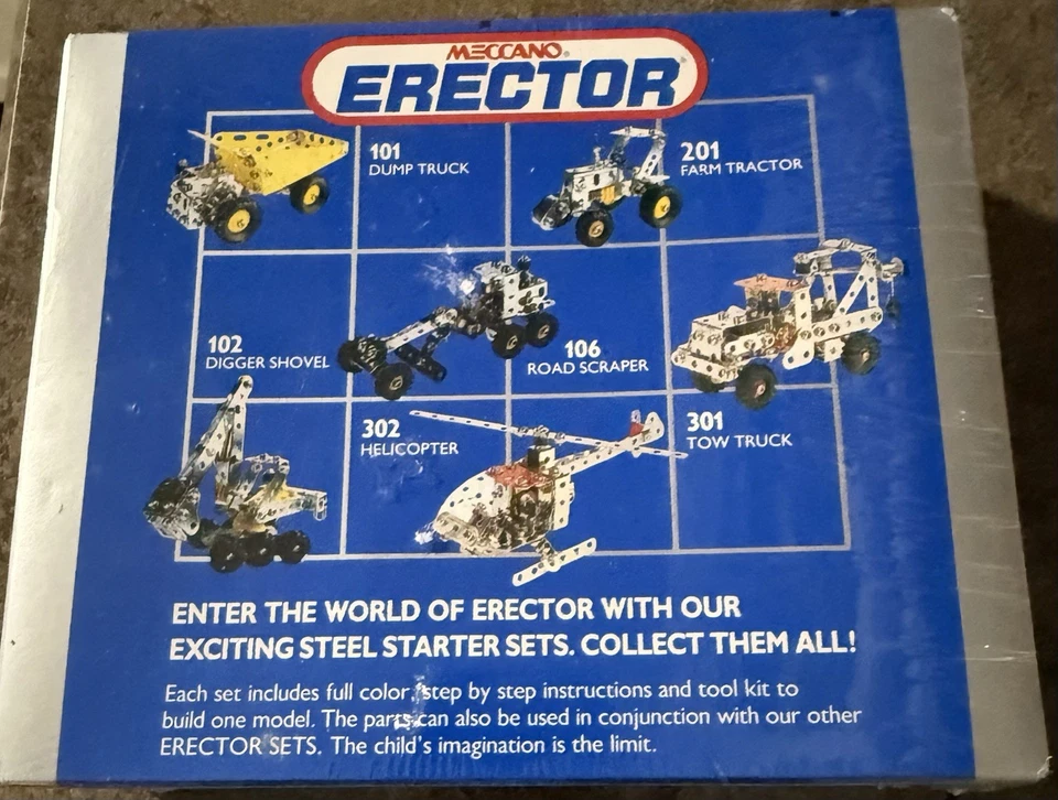 Vintage Meccano Erector Metal Construction Set #301 Tow Truck NEW - Image 2 of 2