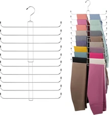 Legging Organizer for Closet Hanging, Rotatable Yoga Pants Hanger