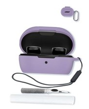 Case for Bose New QuietComfort Earbuds,Soft Protective,BOVUGAC Silicone Purple