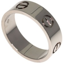 Anillo de amor CARTIER #51 anillo K18 oro blanco damas [usado]