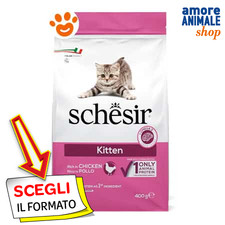 Schesir Cat Kitten Pollo Cibo Secco Gatti 400 Gr/1,5 Kg