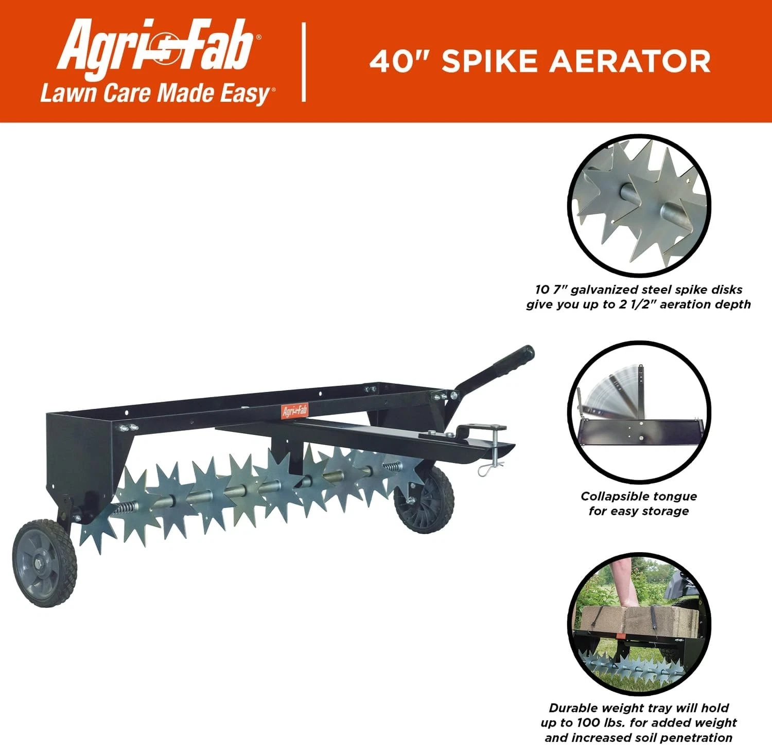 Agri-Fab 45-0544 Lawn Aerator - Thumbnail 3