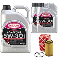 MotoröL Set 5W-30 Plus Meguin 7 Liter + ÖLfilter FüR Infiniti Mercedes C-Klasse