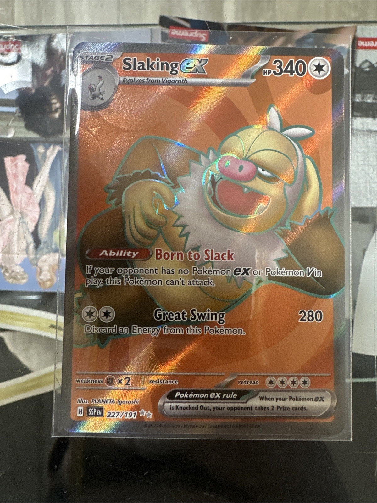 Pokemon Tcg Surging Sparks Slaking ex - Ultra Rare SV08: