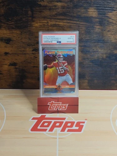 2022 Panini Phoenix Flame Throwers Patrick Mahomes II PSA 10 GEM MINT #FT-4