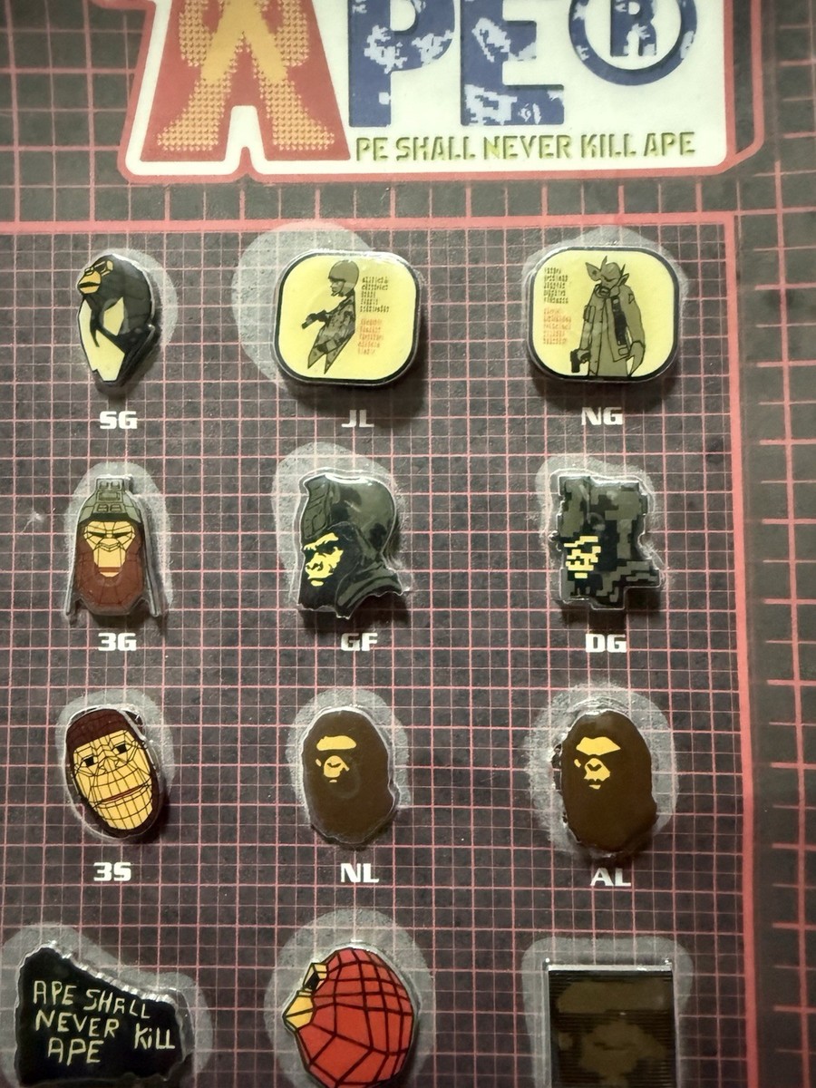 1999 Bape x Futura Pin Set RARE Full Set - Ships From US - A