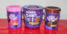Kinetic Sand Surprise Wild Critters Play Set with Storage 2 Ice Cream Tubs NEW