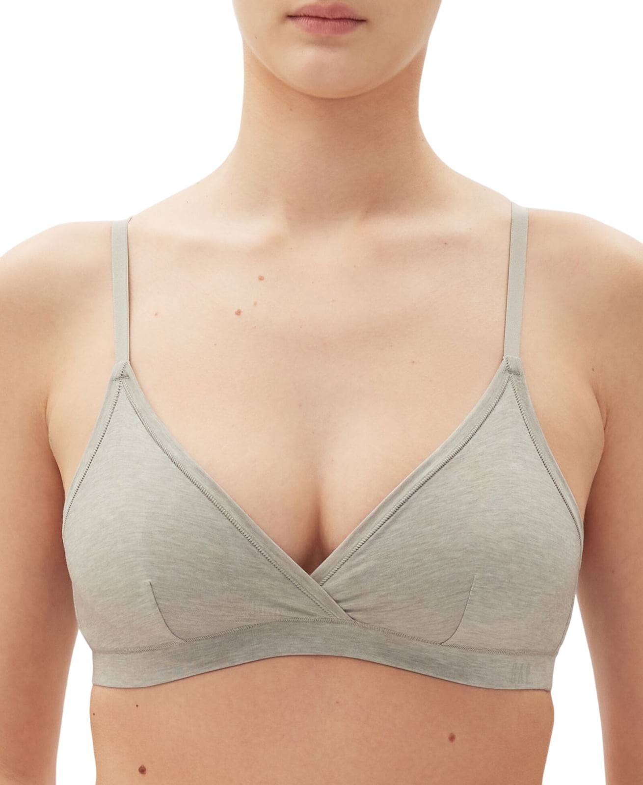 Gap Body Breathe Full Coverage Wireless Bralette GPW00153 Heather Gray Size M