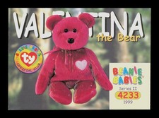 Valentina The Bear 244 Series II Ty Beanie Babies Trading Card TC CC