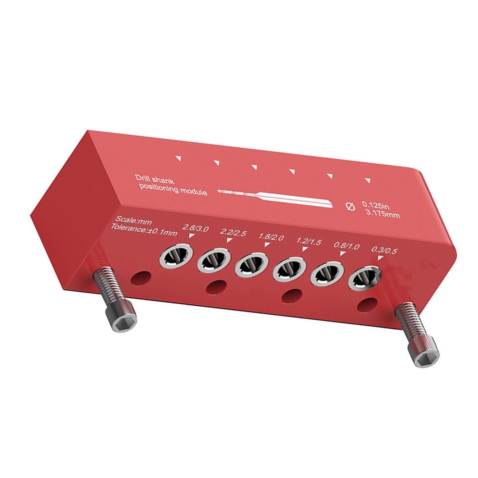 Adjustable Drill Guide Jig – Aluminum Alloy Punching Hole Locator For Round Rods, Coaxial & Through Holes, 0.3-3mm Bits