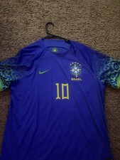 Nike Brazil Away Jersey 22/23 XL World Cup Patches Neymar SUPER RARE AMAZING