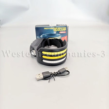 1PCS 3COB LED Headlamp USB Rechargeable Headlight Bar Head Band Torch Work Light