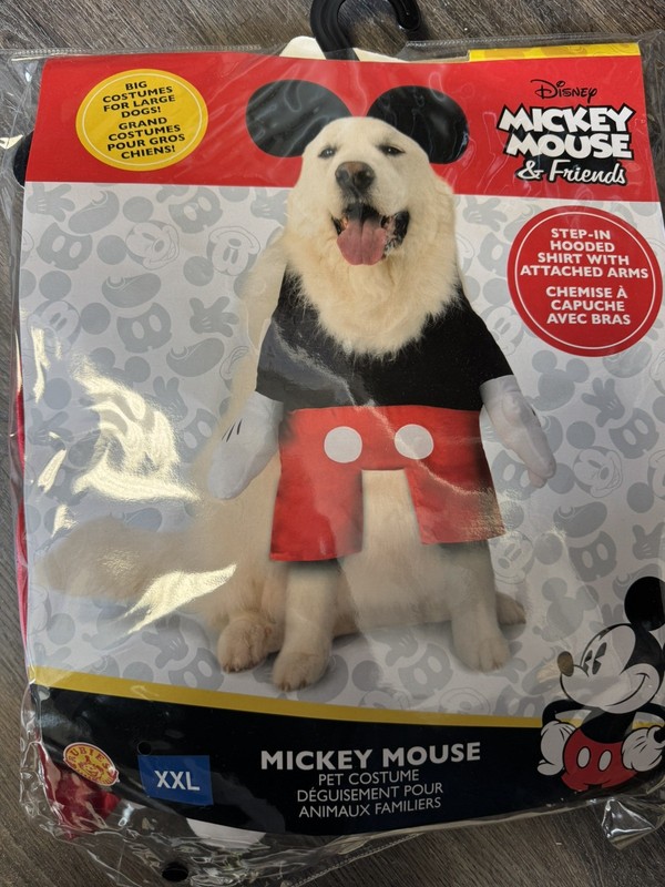 Rubie's Mickey Mouse Step In Pet Costume - Size XXL
