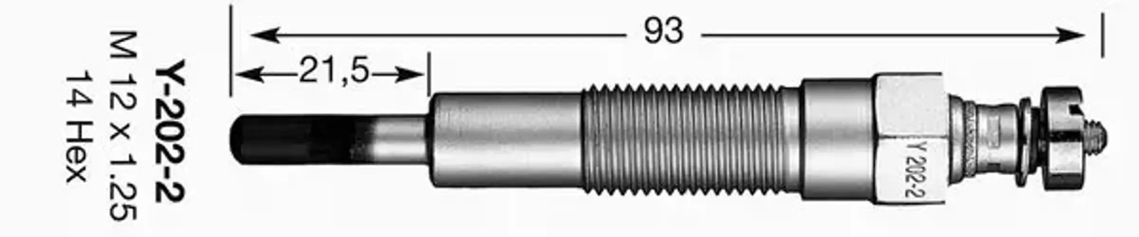 Glow plug Metal glow plug 3226 NGK