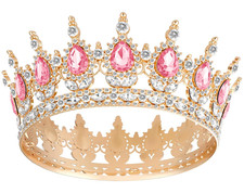 Queen Crown Tiara Women Rhinestone Wedding Birthday Pageant Prom Quinceanera