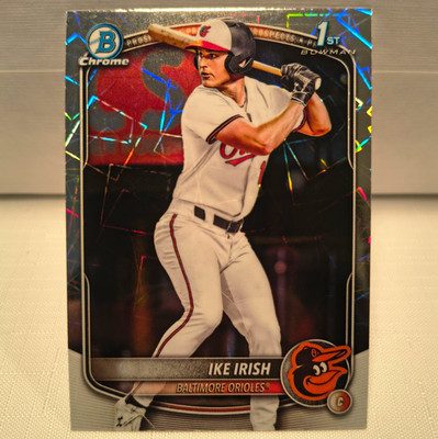 Ike Irish [Laser Refractor] #BDC-16 2025 Bowman Draft Chrome