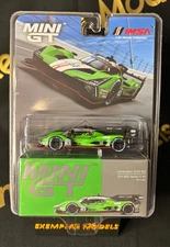 Mini GT IMSA GTP Green #63 Lamborghini SC63 Iron Lynx Racing 2024 Sebring MGT816