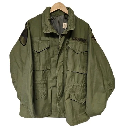Vtg 60s Named M-65 Field Jacket Vietnam US Army Military 1st Cavalry N-Mint M