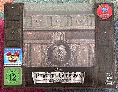 Pirates of the Caribbean Quadrologie+Soundtrack  Limited Edition  OVP