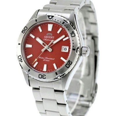Orient Mako 40 Automatic RN-AC0Q09R Sapphire Red Dial Date Display Men's Watch