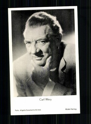 Carl Wery Rüdel Autogrammkarte  Original  Signiert # BC 225181
